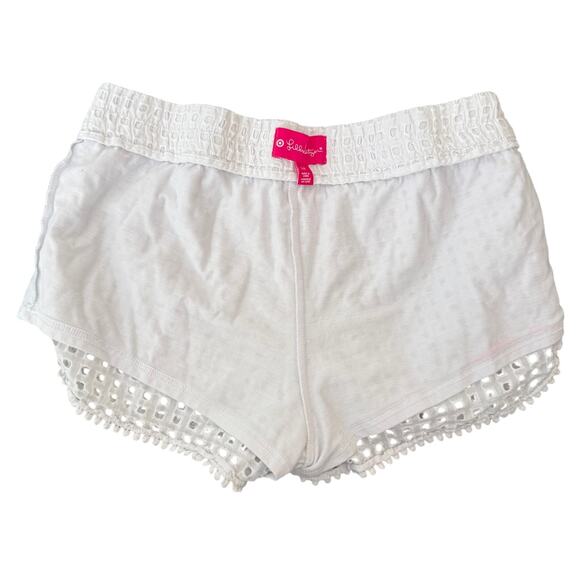Women's Lilly Pulitzer for Target White Eyelet Lined Stretchy Shorts - Small - Picture 7 of 7